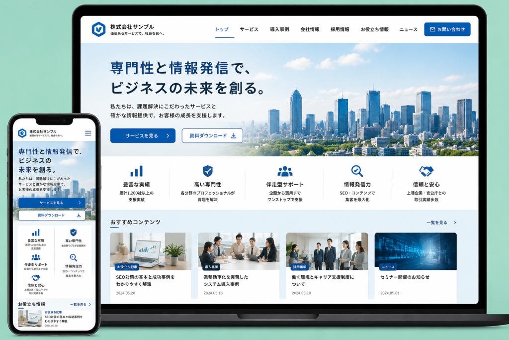 集客・採用を強化するサイト