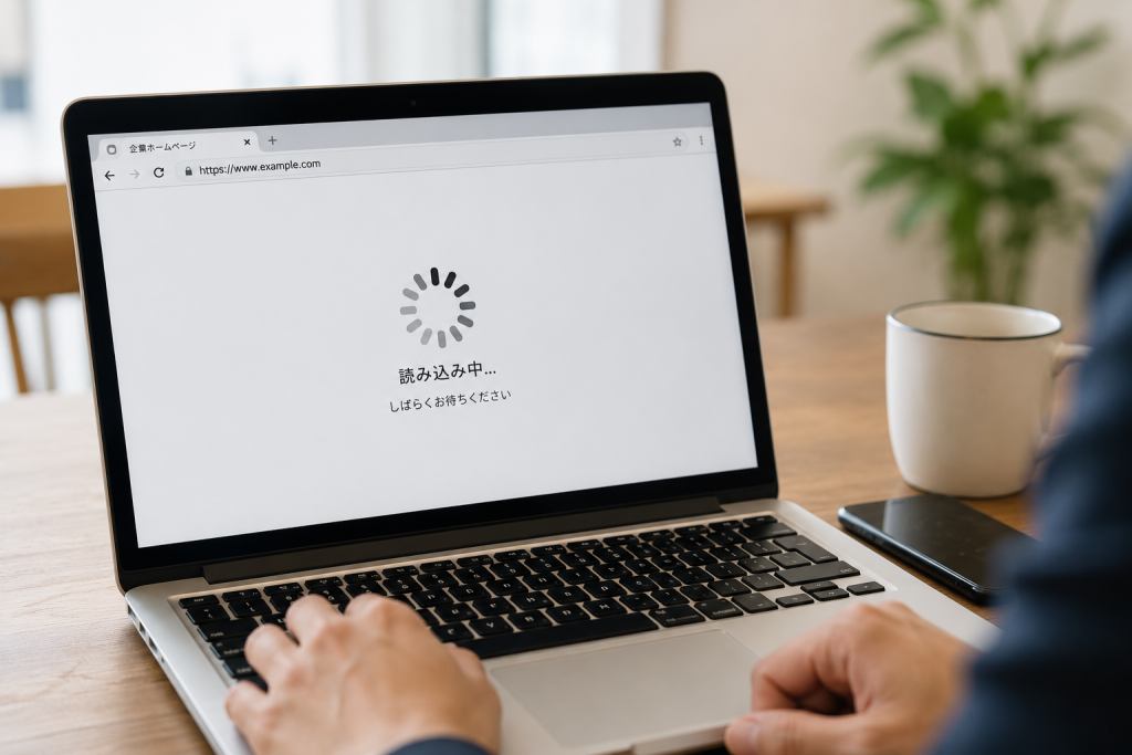 ページ表示速度の遅いホームページ