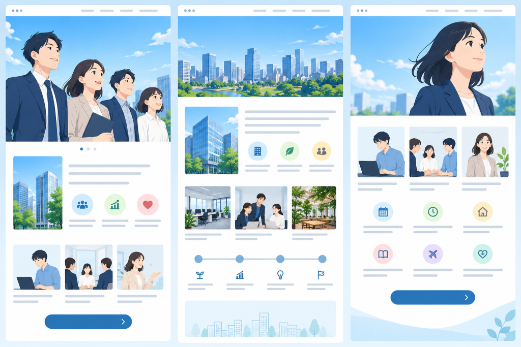 簡易的な採用ページ