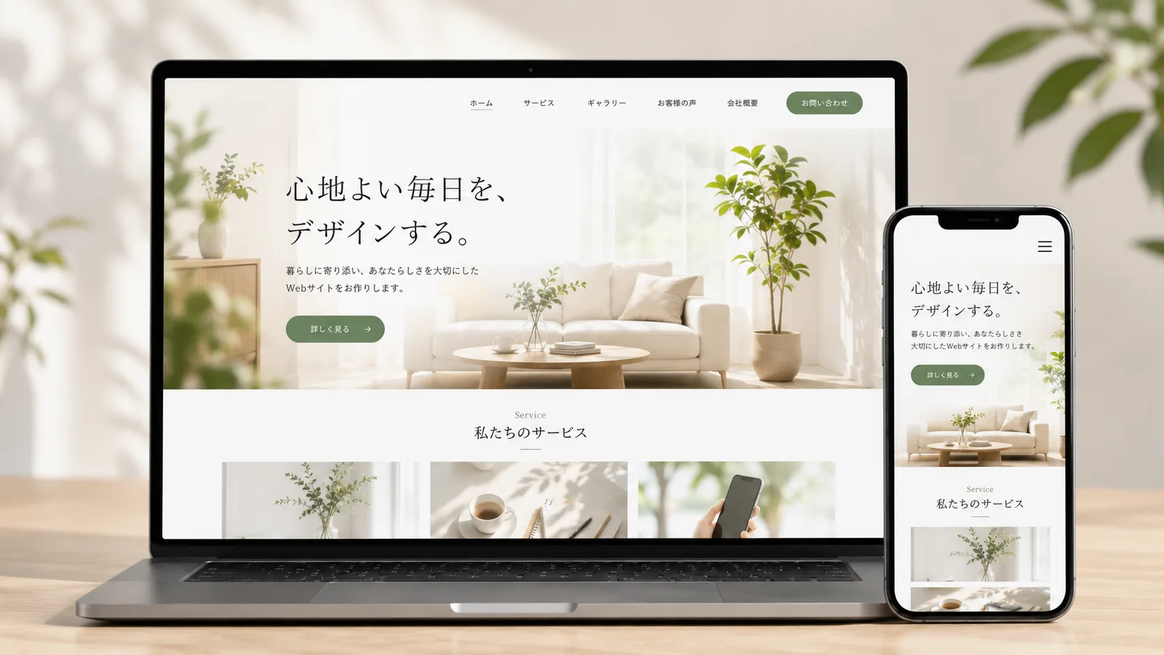 新サイトのPC・スマホ表示イメージ